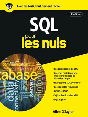 cover image of SQL Pour les Nuls, 3e